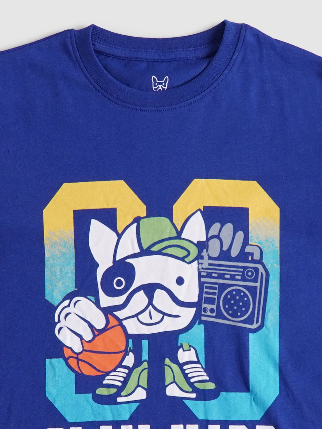 BOYS Blue Graphic Print Crew Neck T-shirt