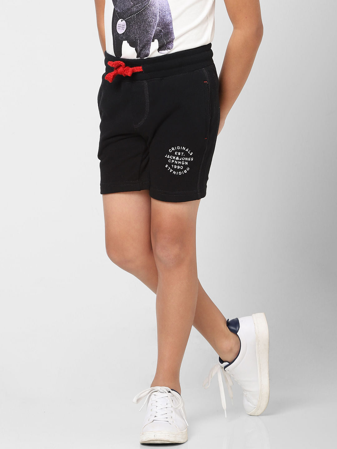 BOYS Black Sweatshorts
