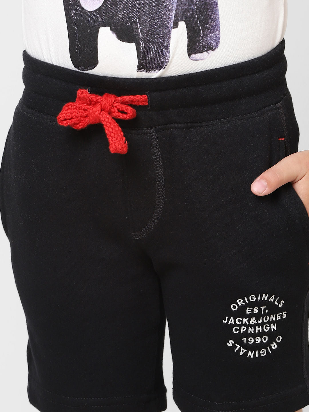 BOYS Black Sweatshorts