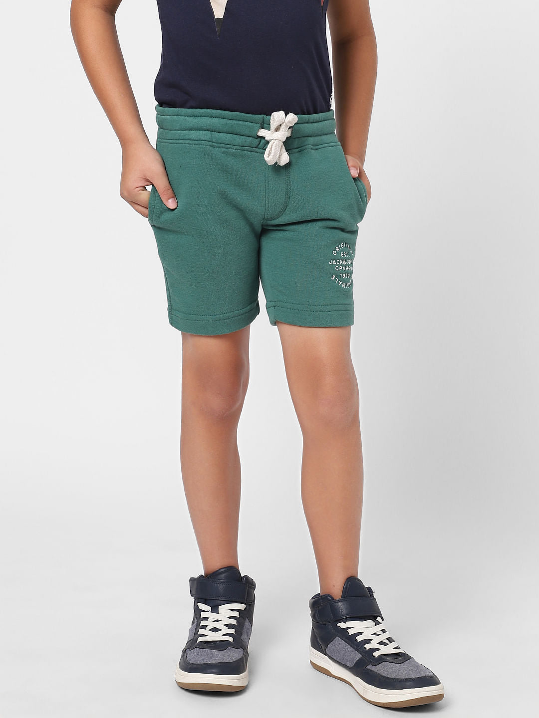 BOYS Green Sweatshorts