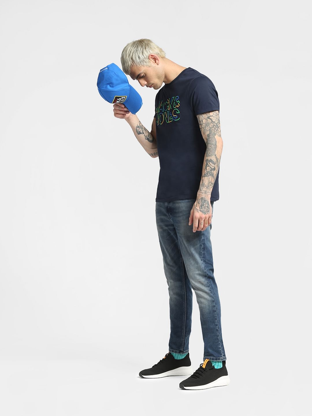 Blue Low Rise Liam Skinny Jeans