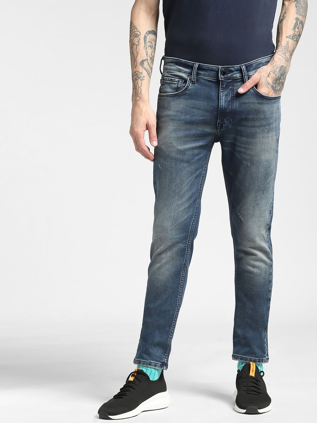 Blue Low Rise Liam Skinny Jeans