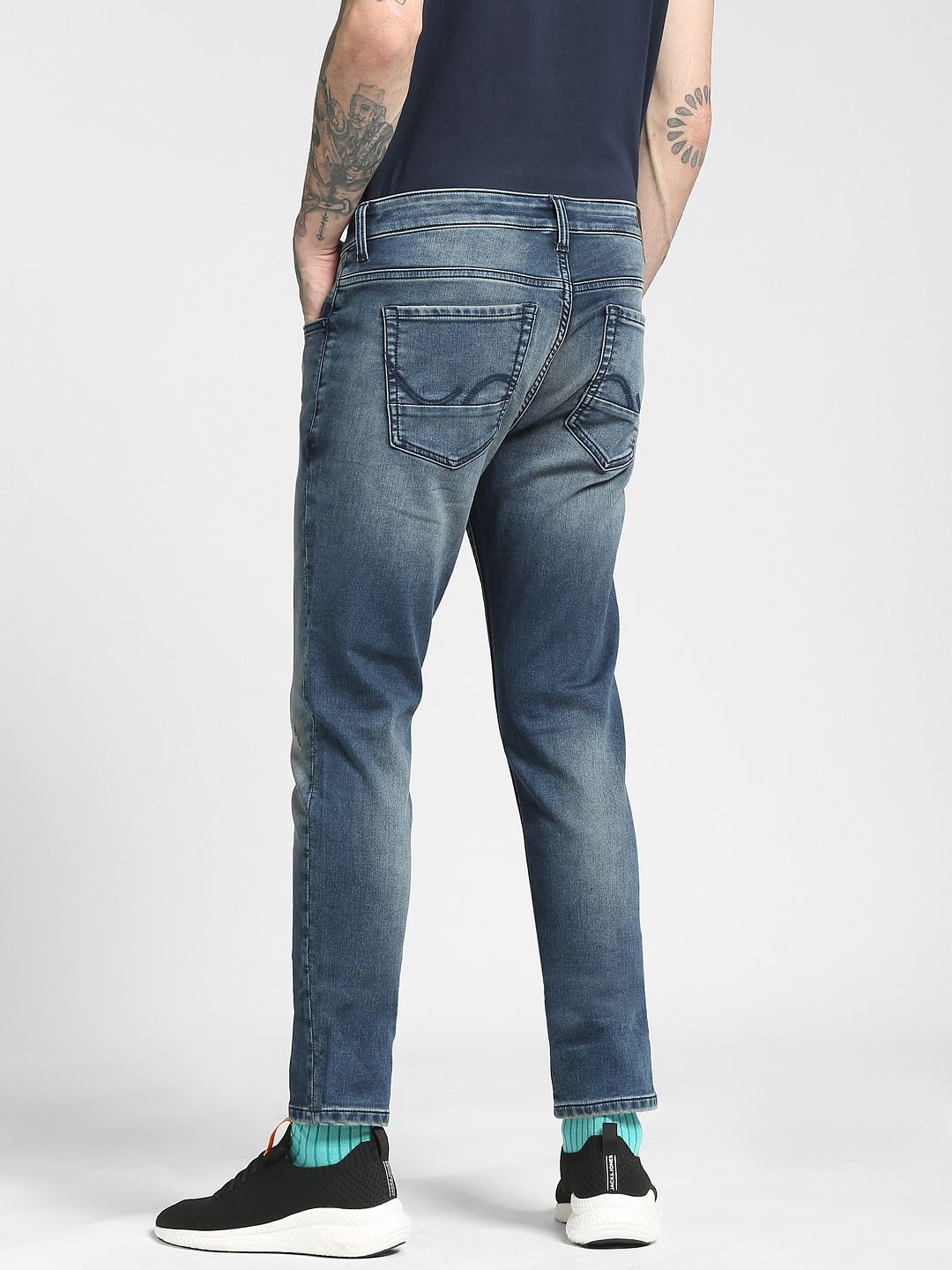 Blue Low Rise Liam Skinny Jeans