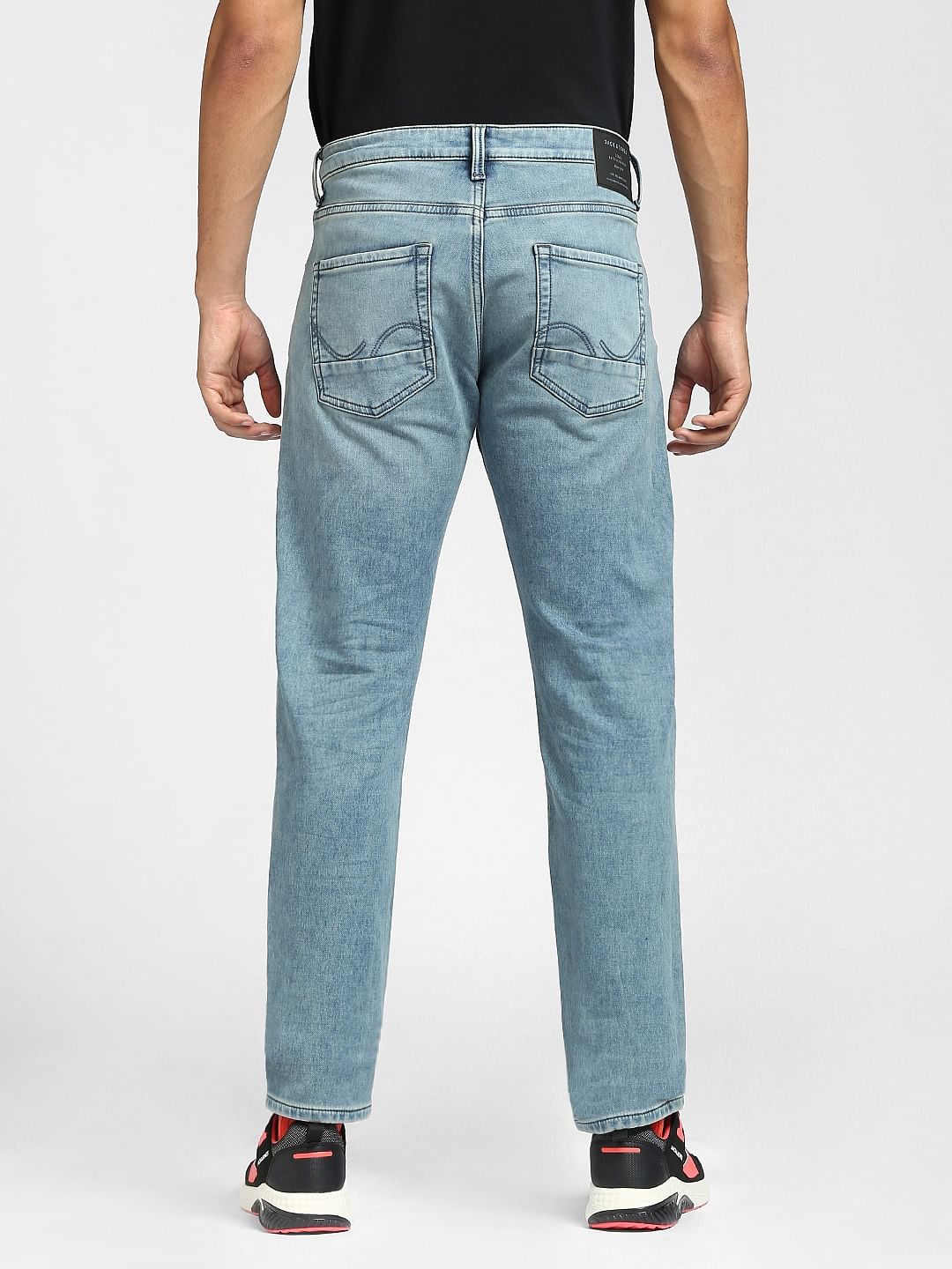 Light Blue Ripped Tim Slim Jeans