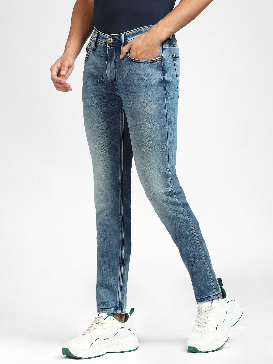 Blue Low Rise Ben Skinny Jeans