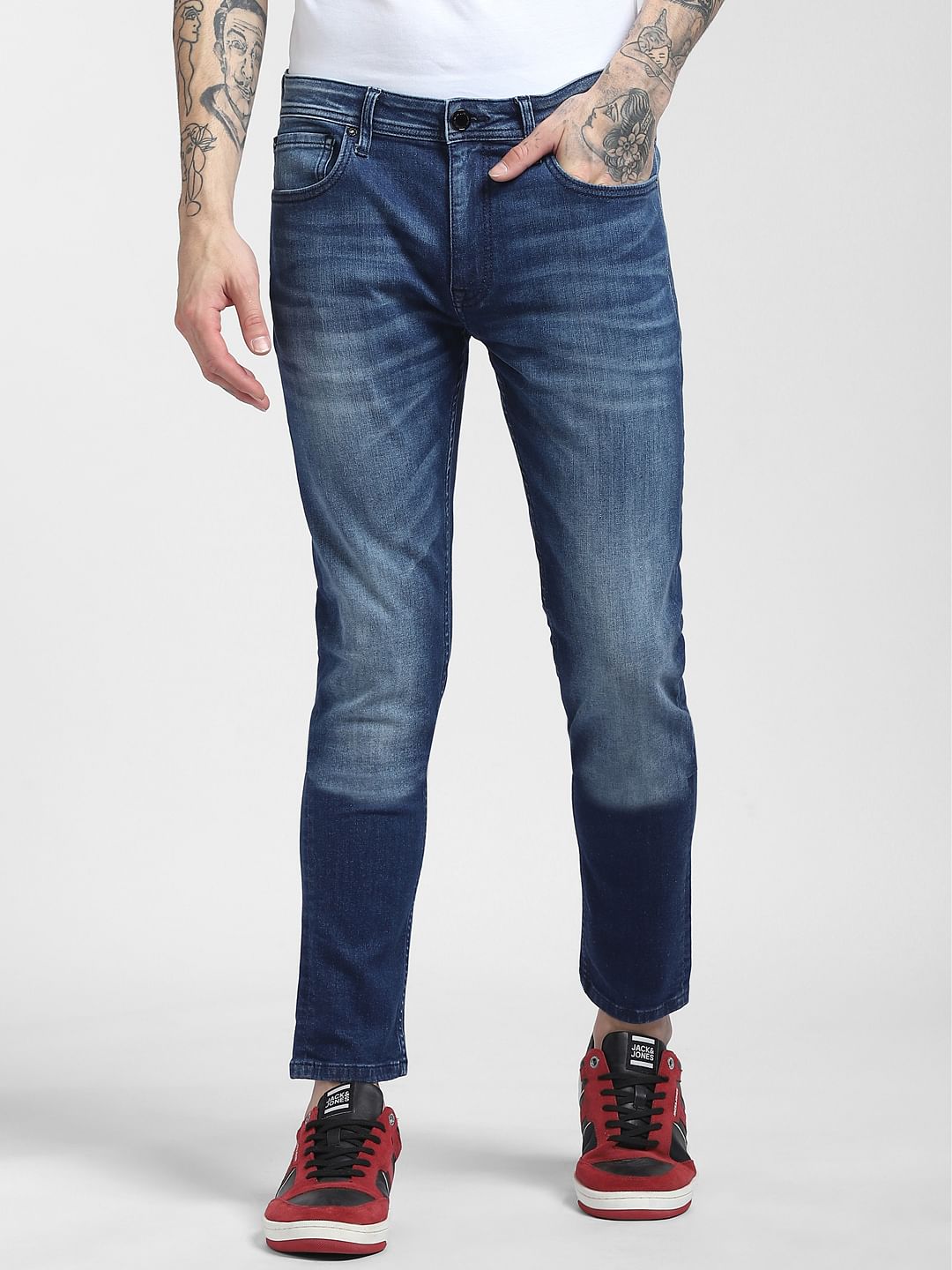 Dark Blue Low Rise Liam Skinny Jeans