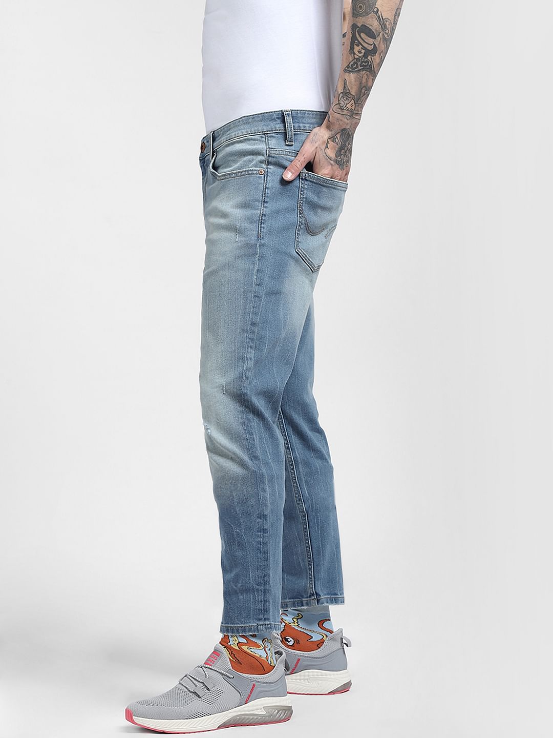 Light Blue Low Rise Glenn Slim Fit Jeans
