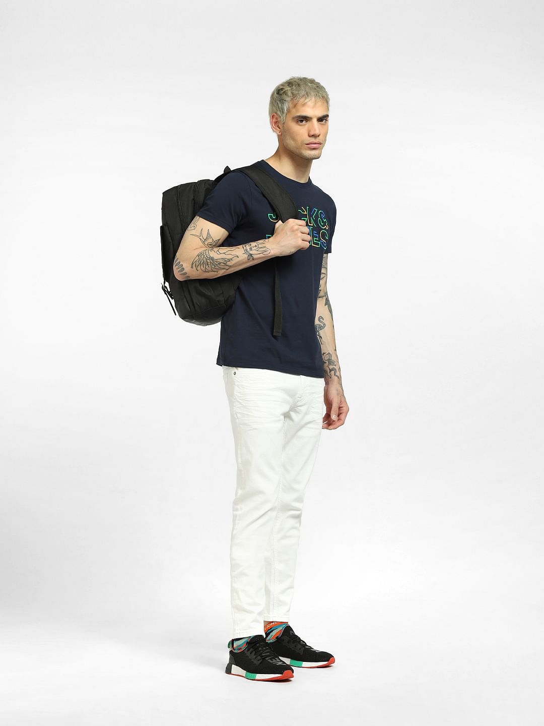 White Low Rise Ben Skinny Jeans
