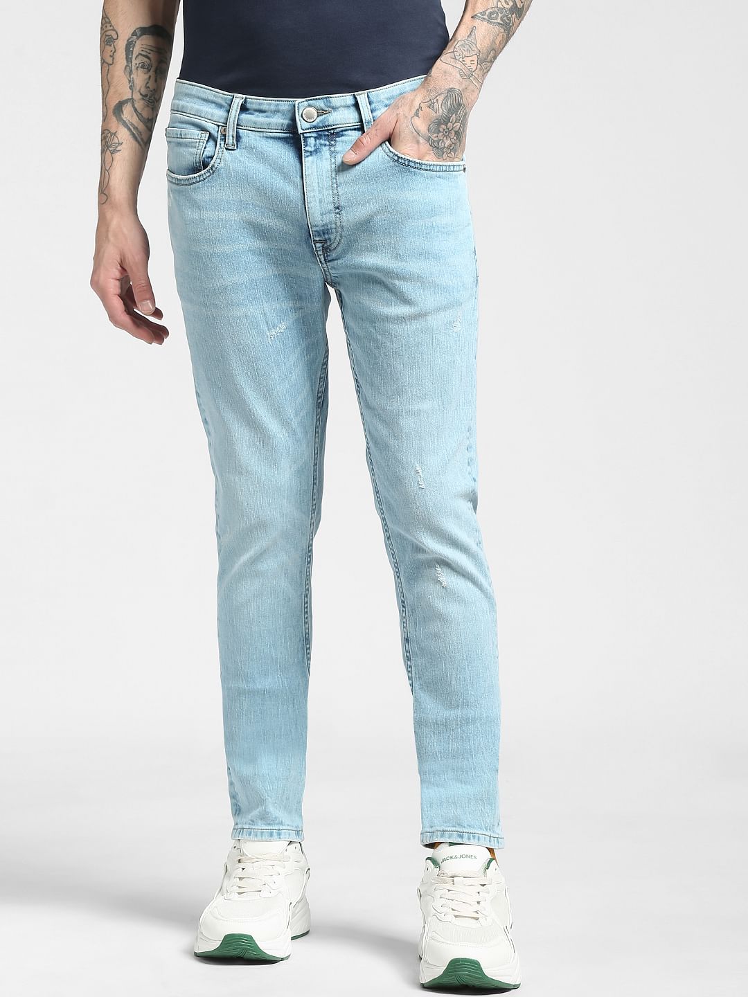 Blue Low Rise Liam Skinny Jeans