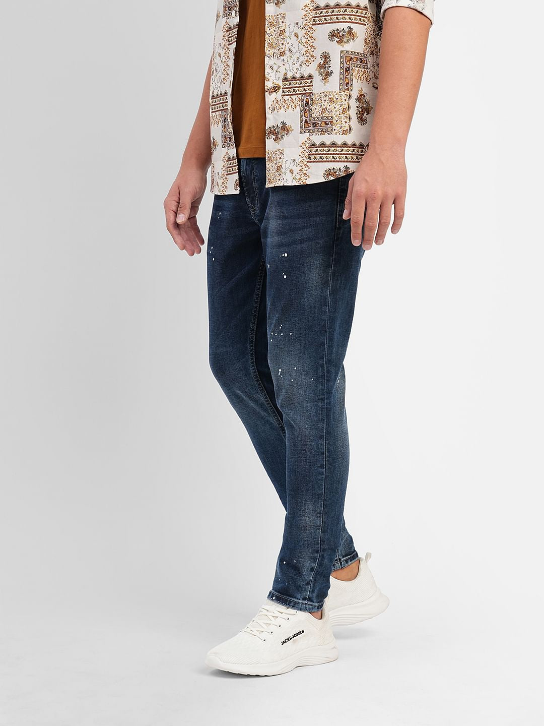 Blue Low Rise Distressed Liam Super Skinny Jeans