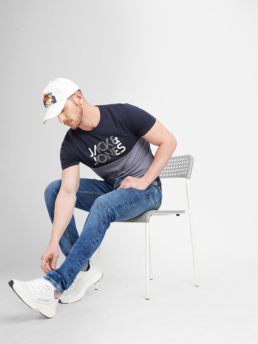 Dark Blue Low Rise Liam Skinny Fit Jeans