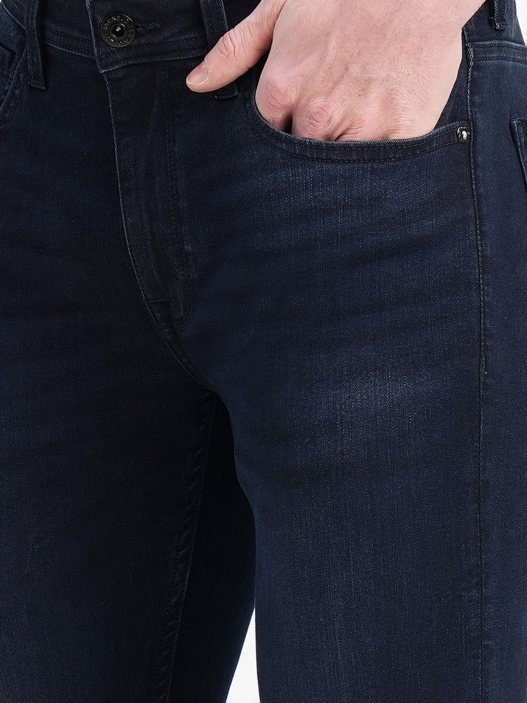 Dark Blue Low Rise Liam Skinny Jeans