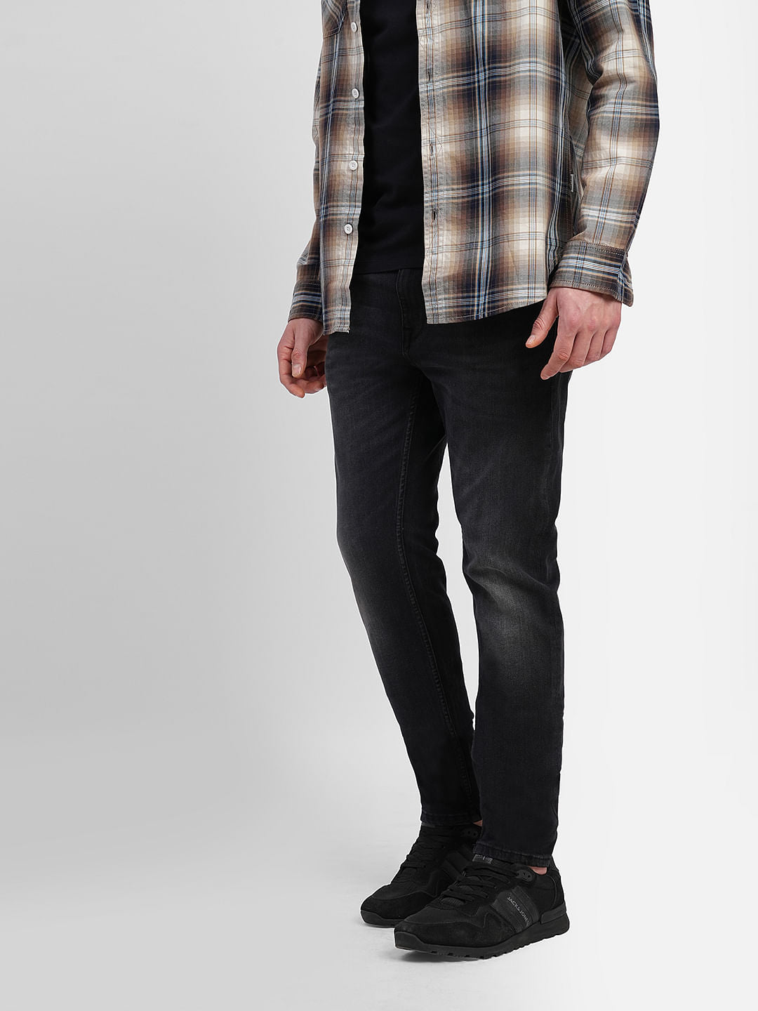 Black Low Rise Liam Super Skinny Jeans