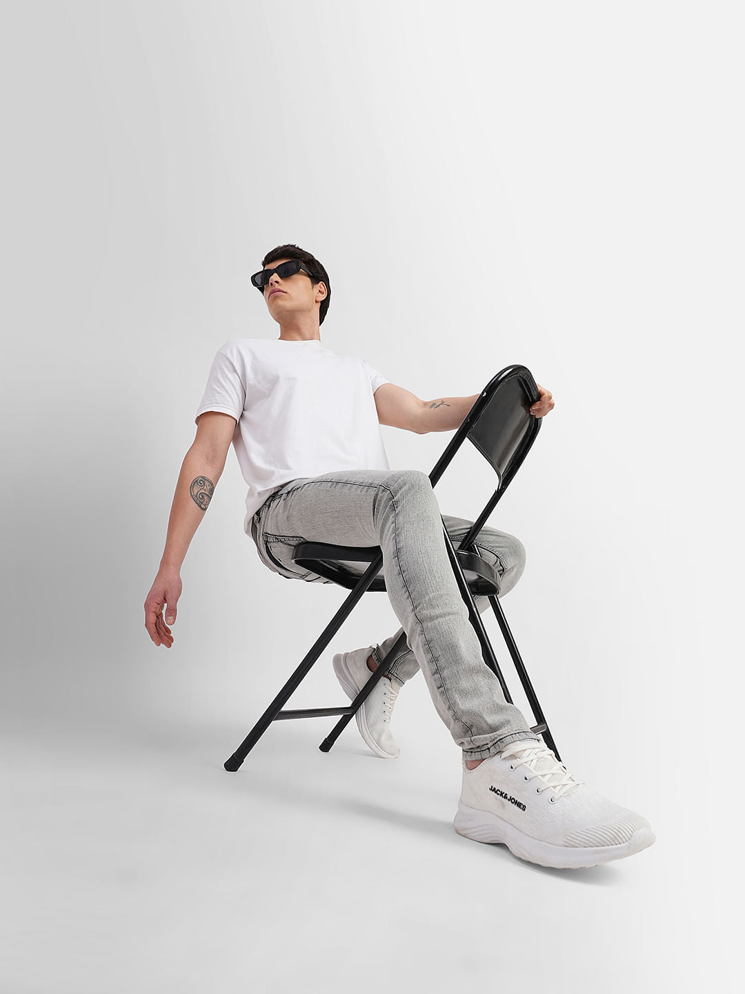 Grey Low Rise Liam Super Skinny Jeans