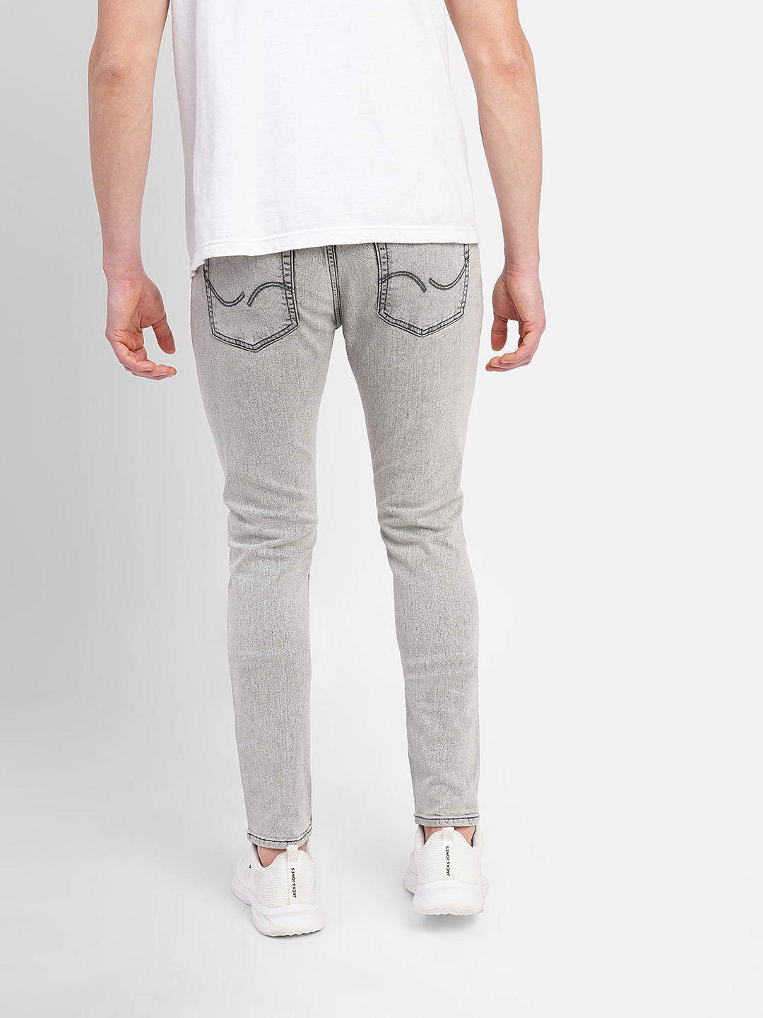 Grey Low Rise Liam Super Skinny Jeans