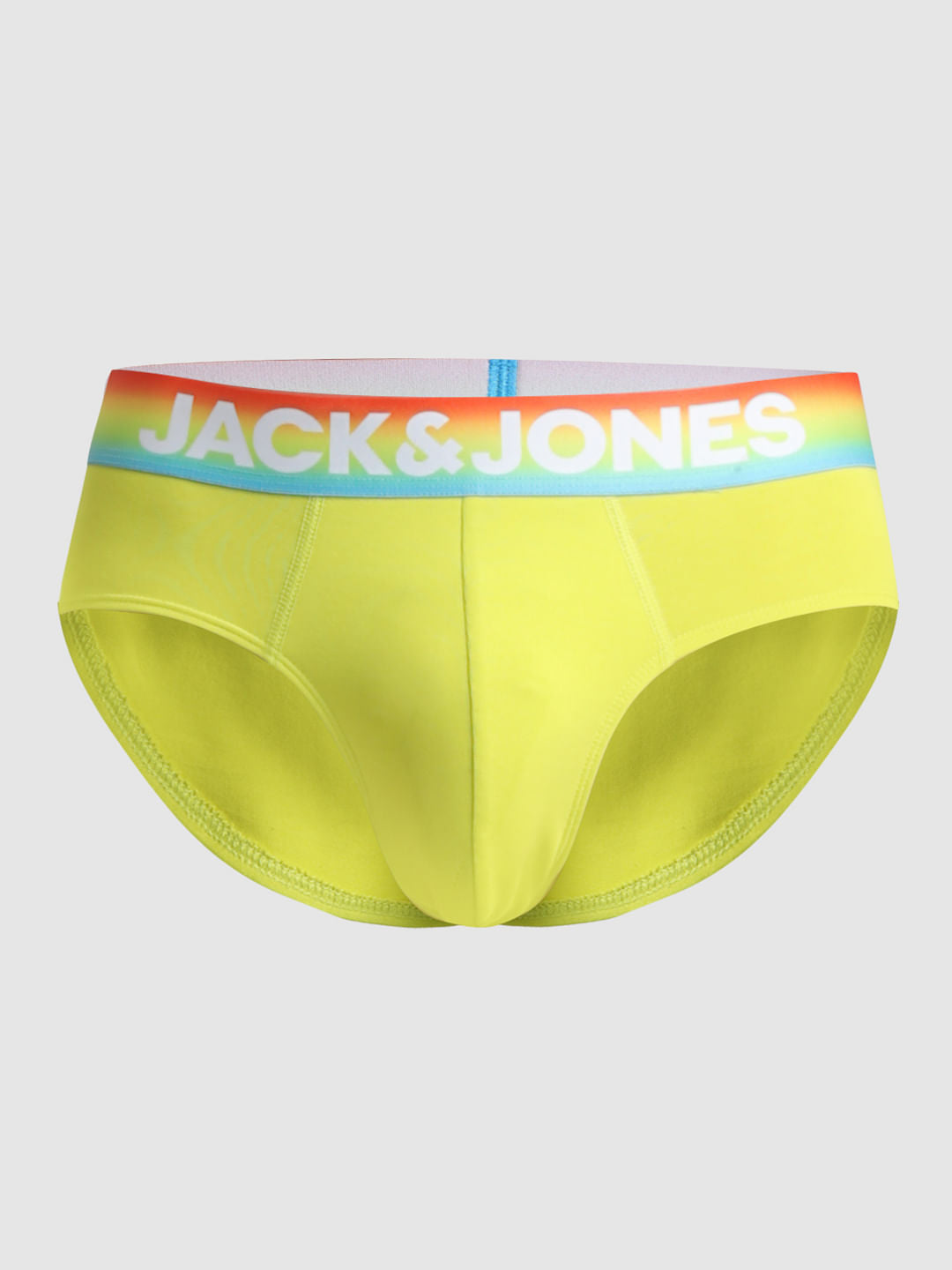 Yellow Logo Print Briefs
