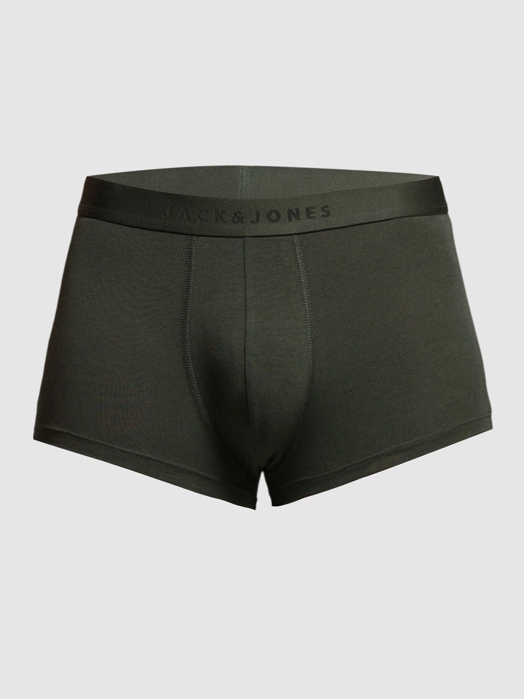 Dark Green Cotton Modal Trunks