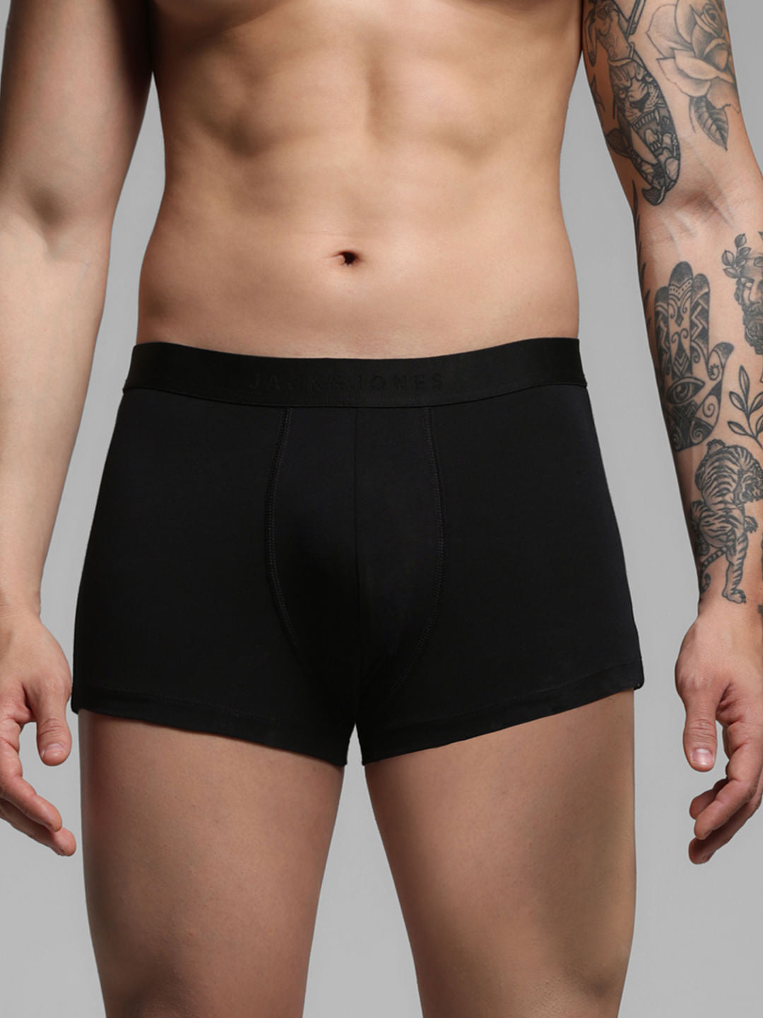 Black Cotton Modal Trunks