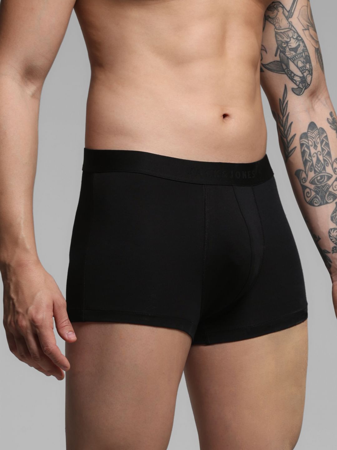 Black Cotton Modal Trunks