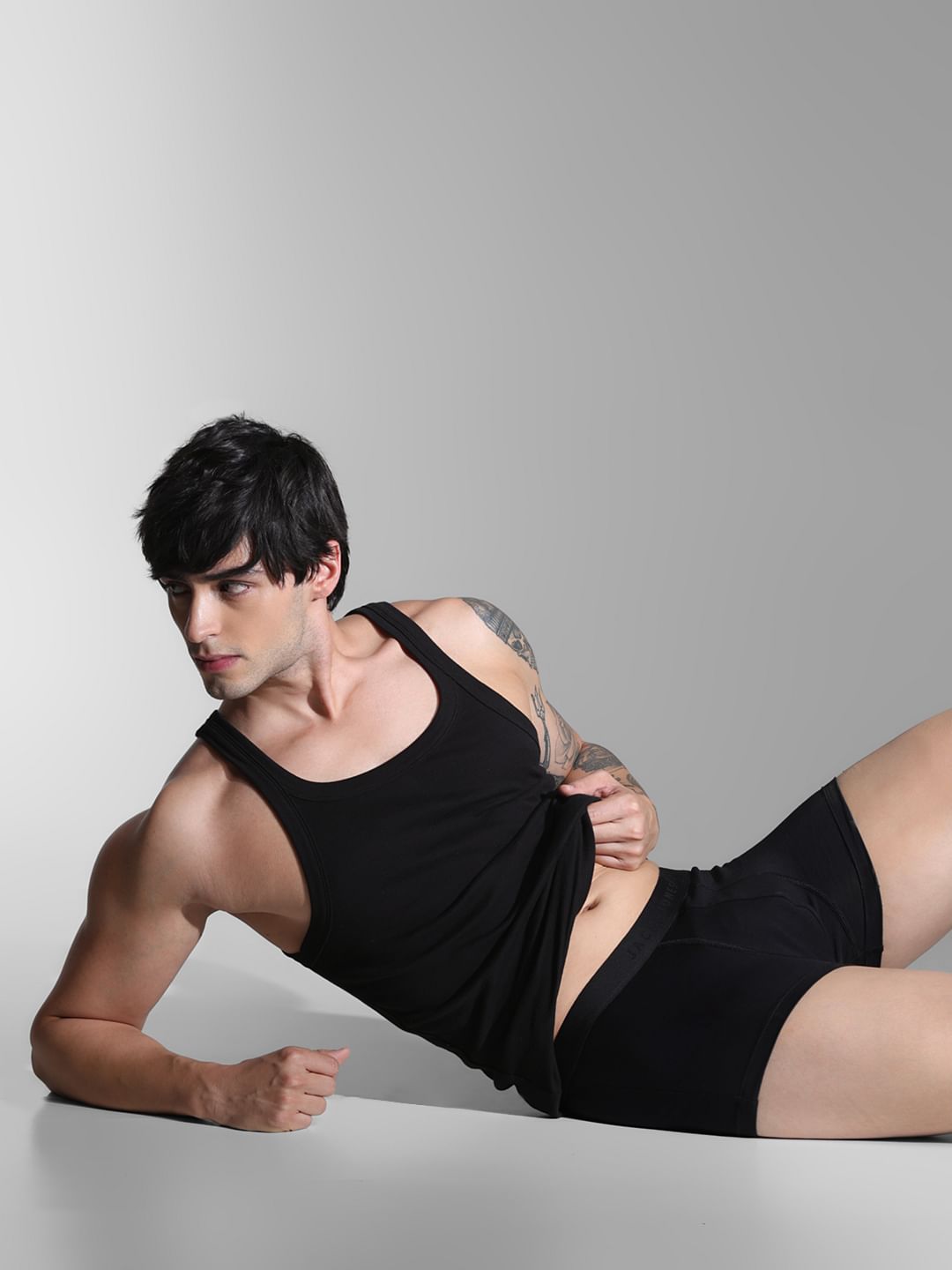 Black Cotton Modal Trunks