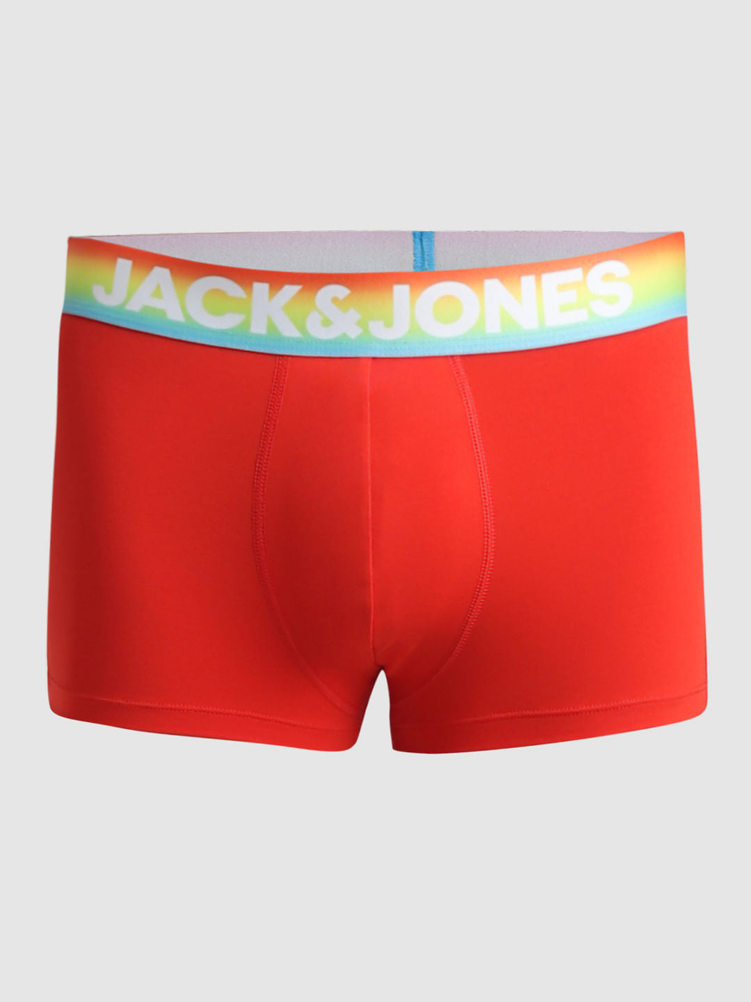 Red Logo Print Trunks