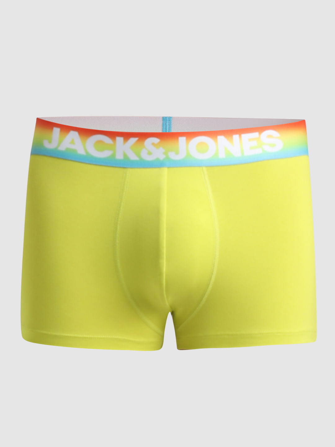 Yellow Logo Print Trunks
