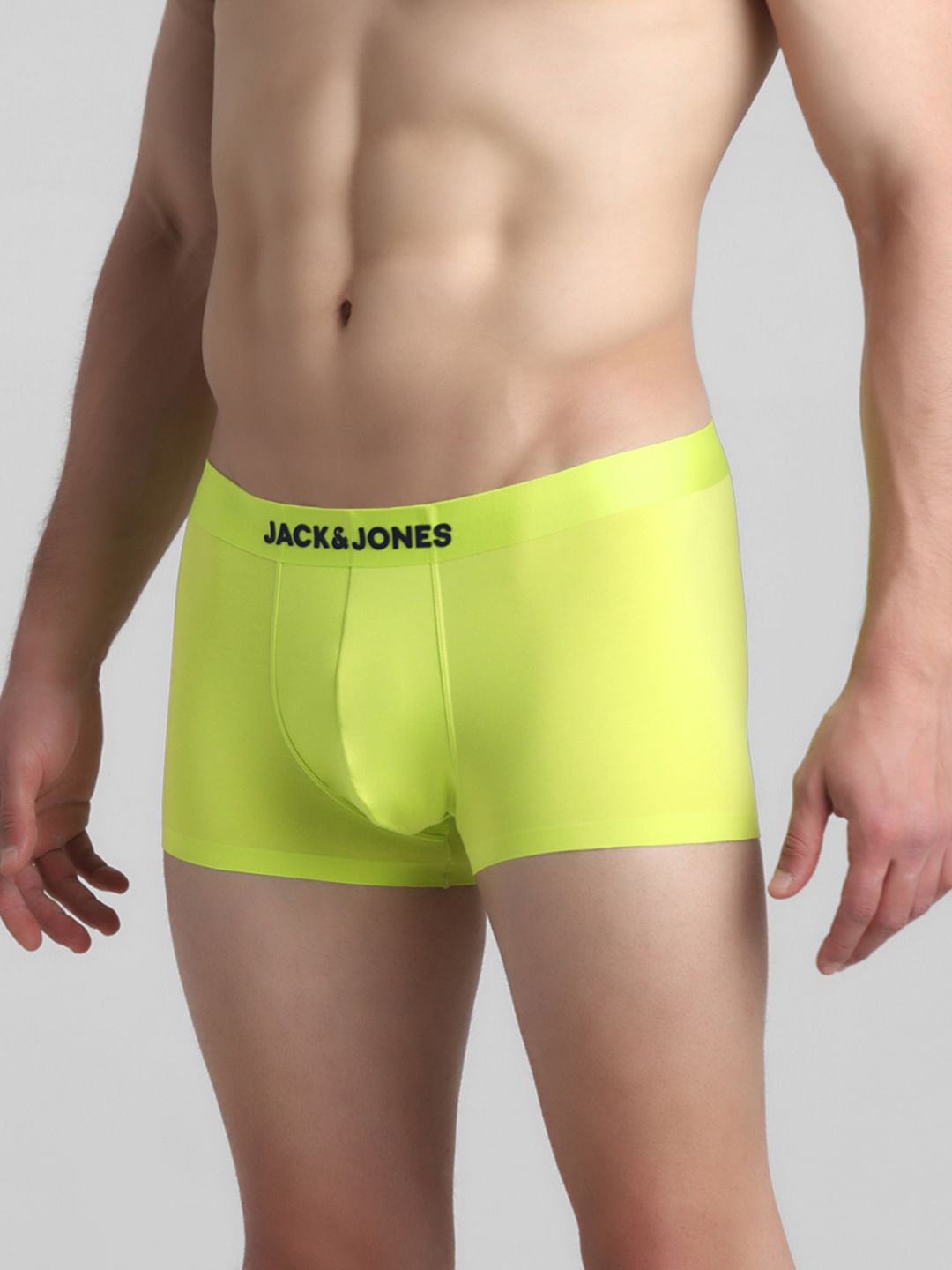 Lime Yellow Knitted Trunks
