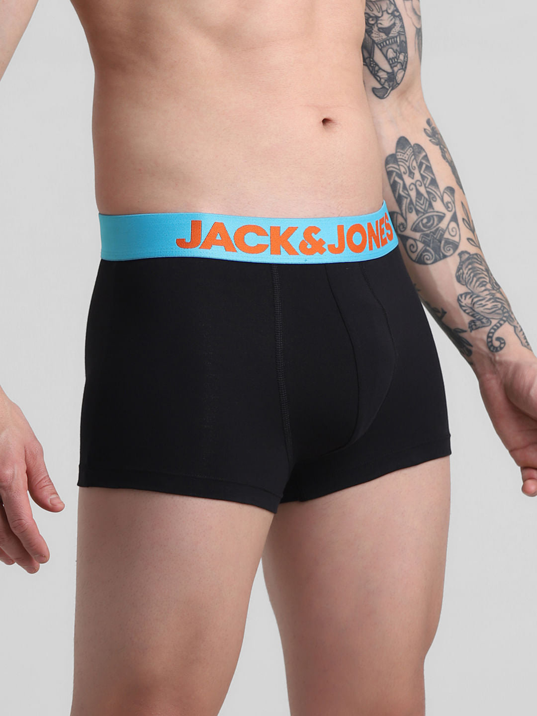 Pack Of 2 Blue & Black Logo Print Trunks