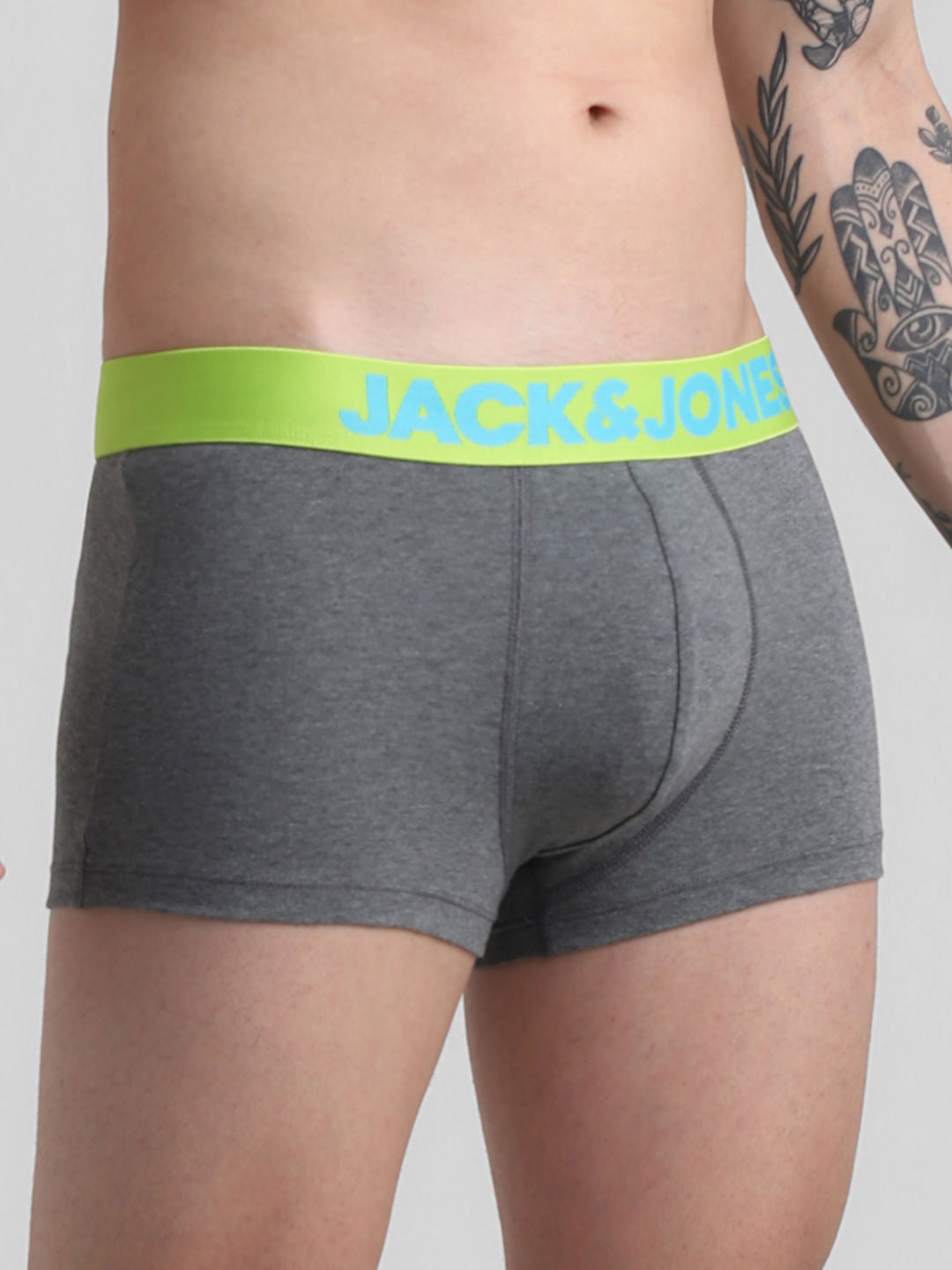 Pack Of 2 Blue & Grey Logo Print Trunks