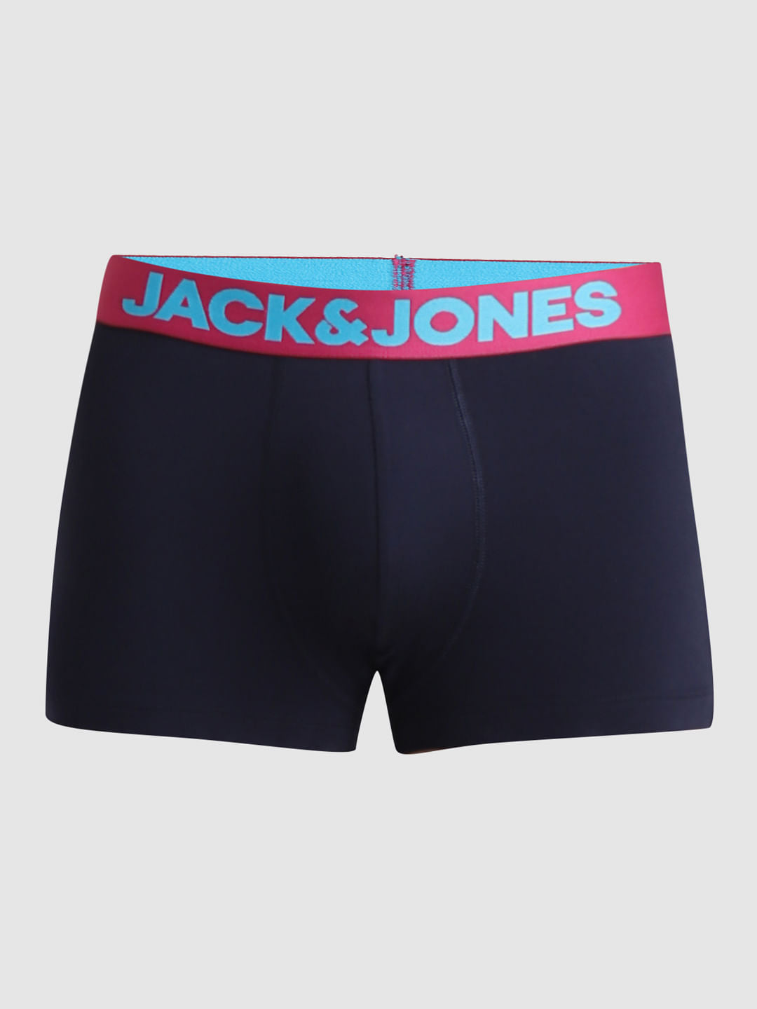 Pack Of 2 Blue & Grey Logo Print Trunks