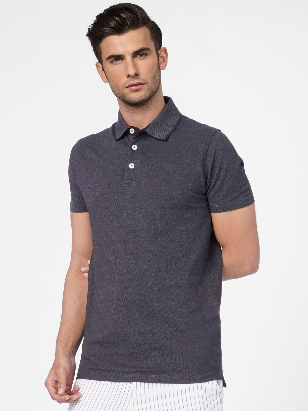 Black Polo Neck T-shirt