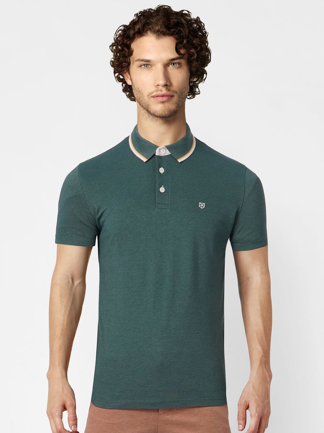 Green Polo Neck T-shirt