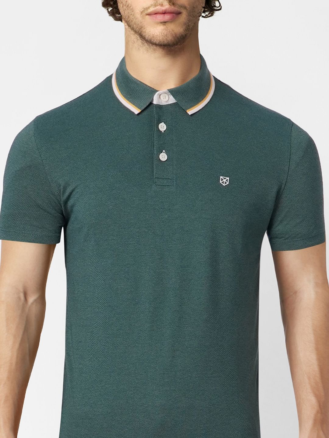 Green Polo Neck T-shirt