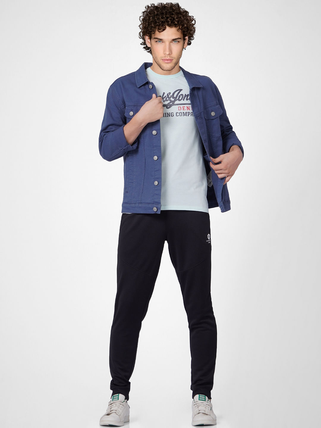 Light Green Logo Print Crew Neck T-shirt