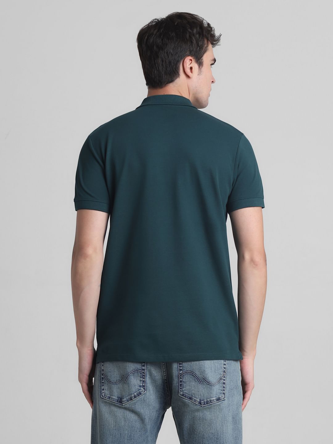 Green Cotton Polo T-Shirt
