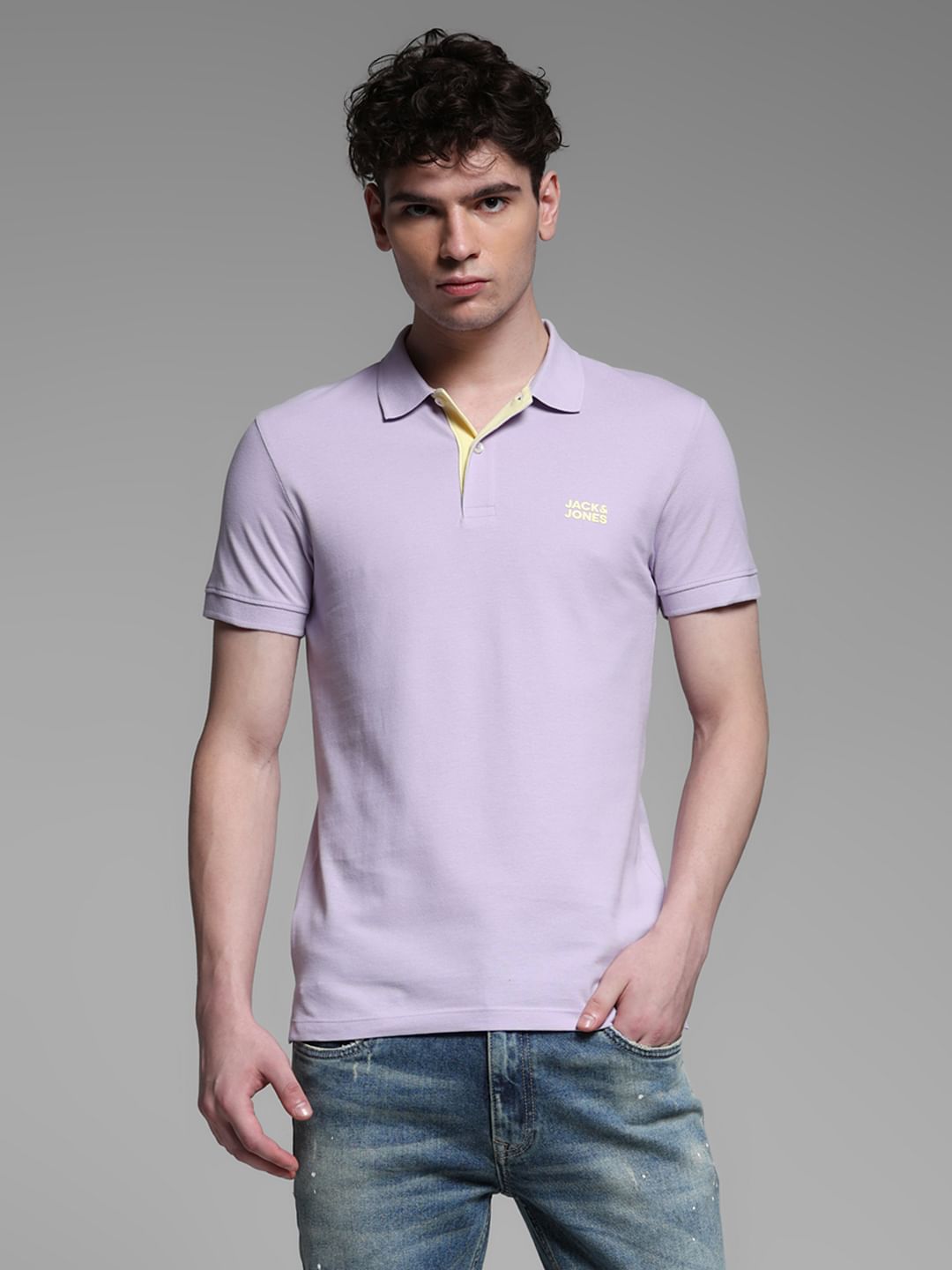 LAVENDER COTTON POLO