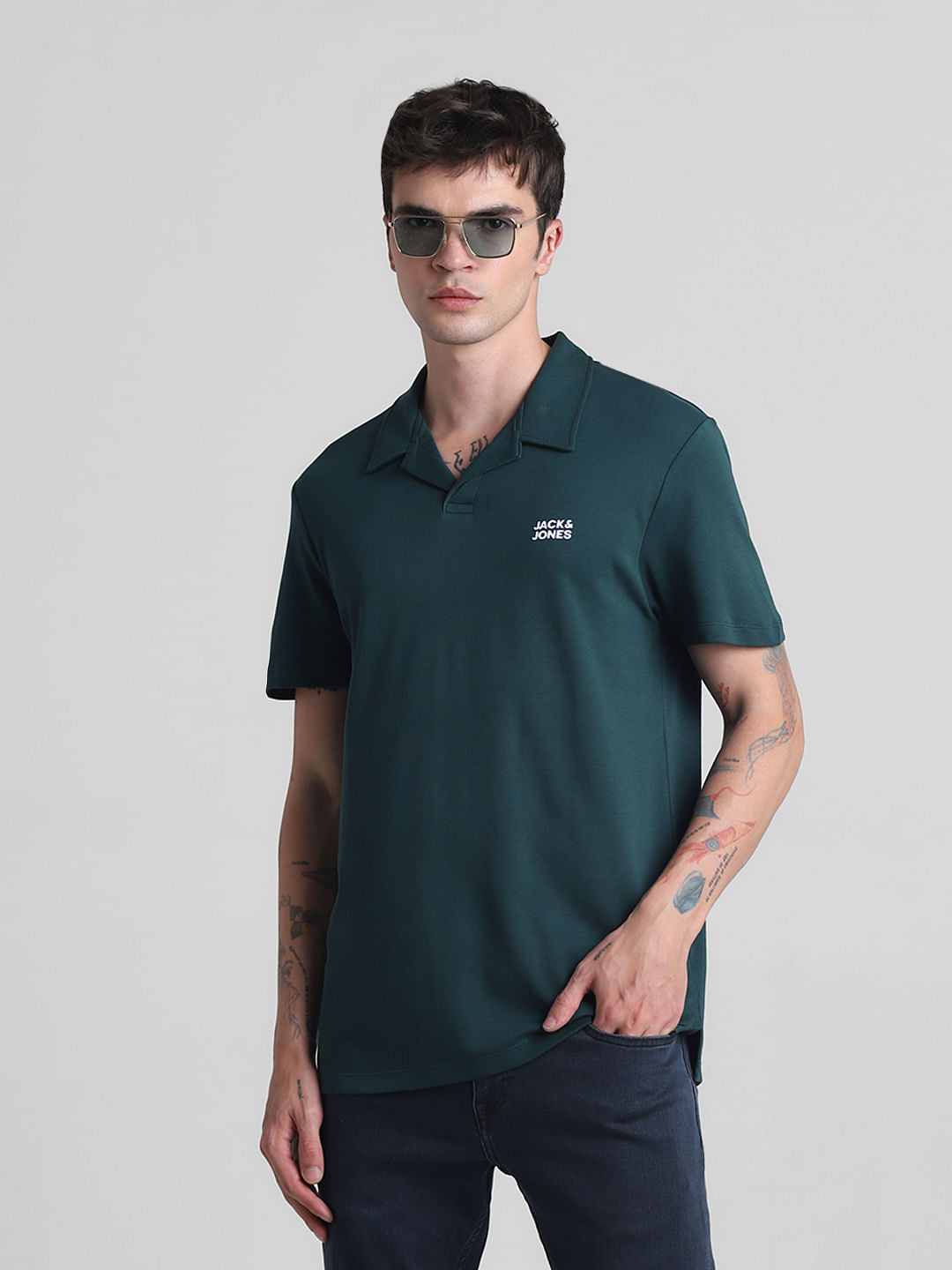 Dark Green Polo T-shirt
