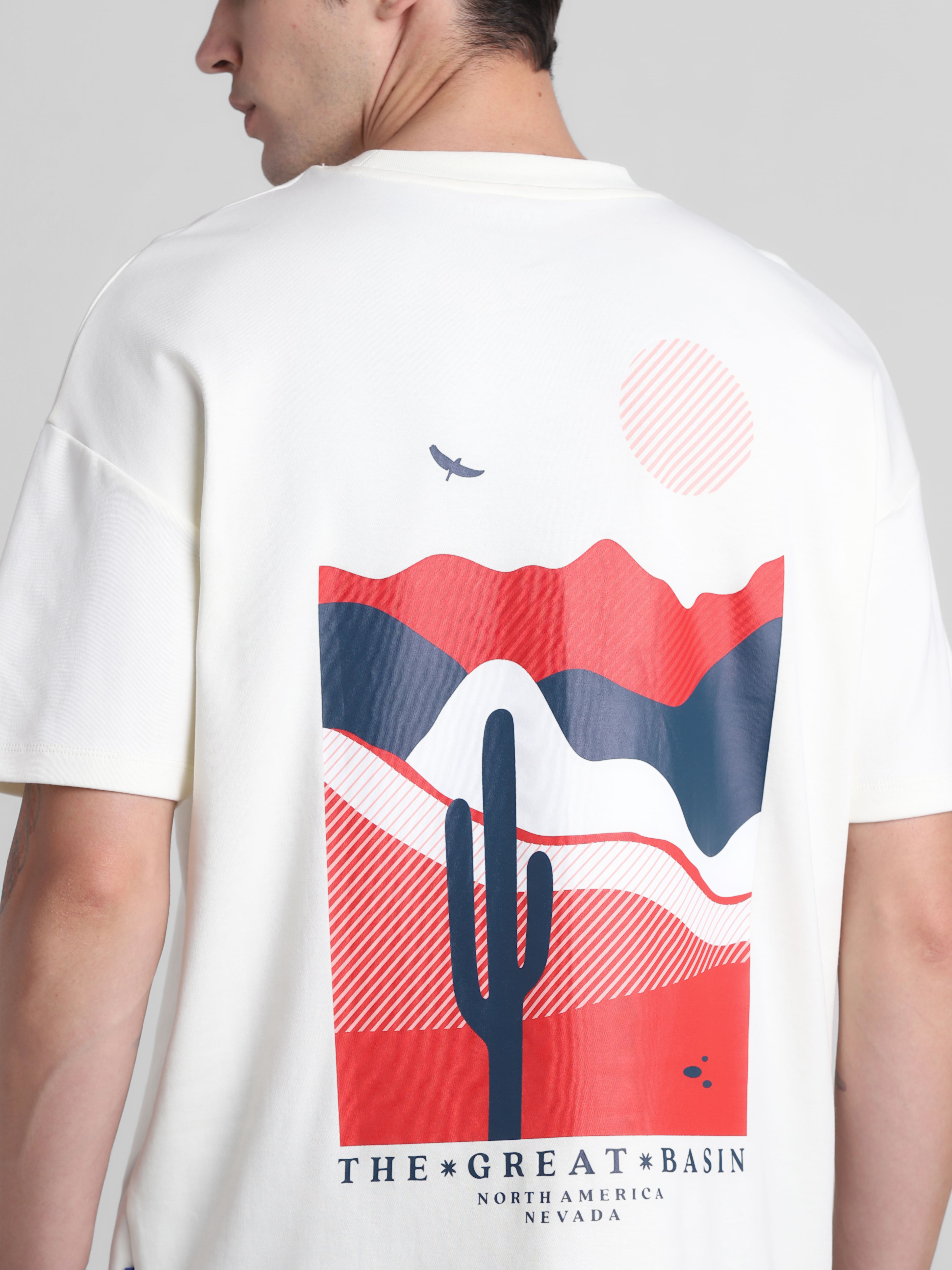 White Cotton Crew Neck T-shirt