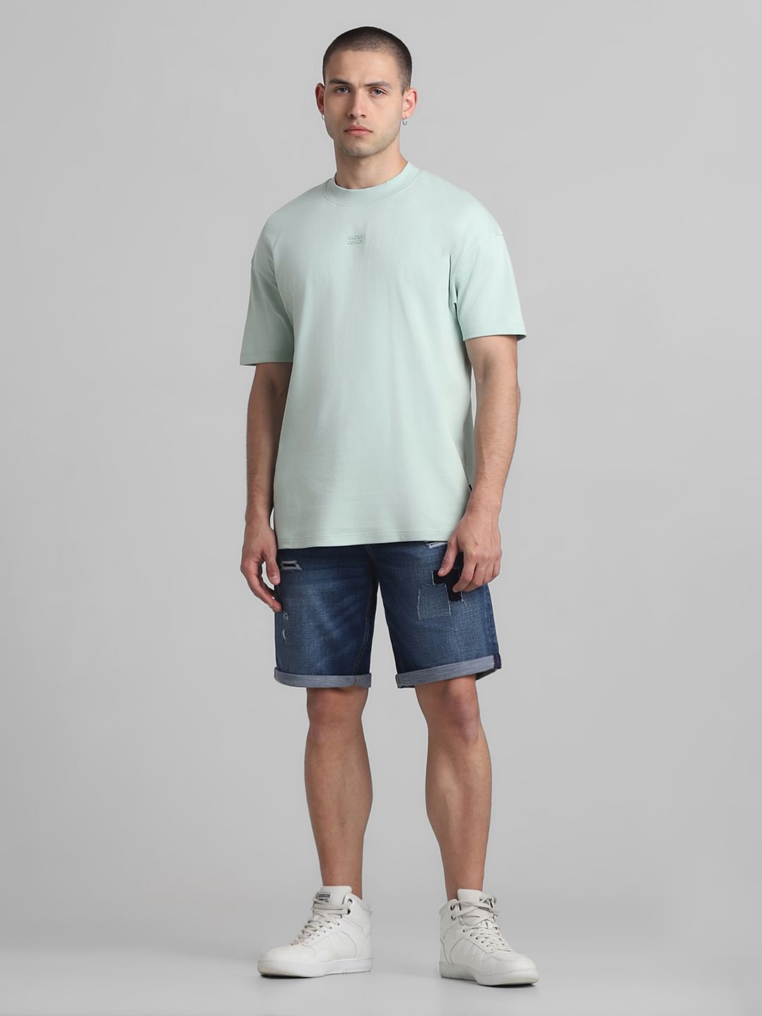 Aqua Green Oversized T-shirt