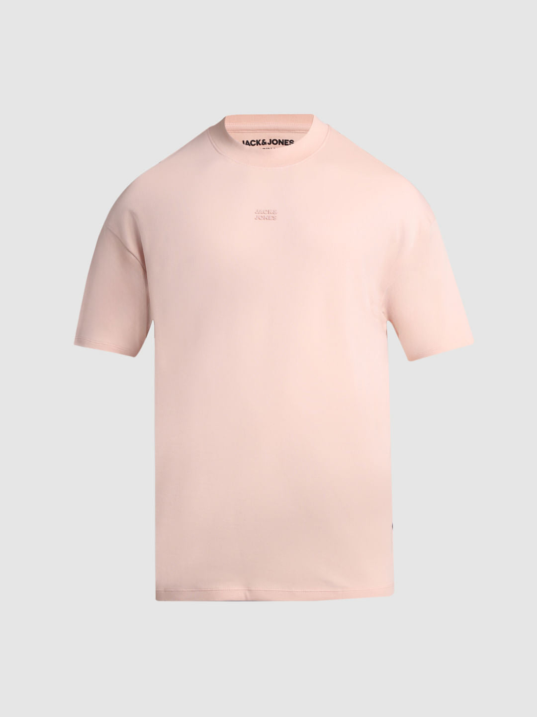Pink Oversized Crew Neck T-shirt