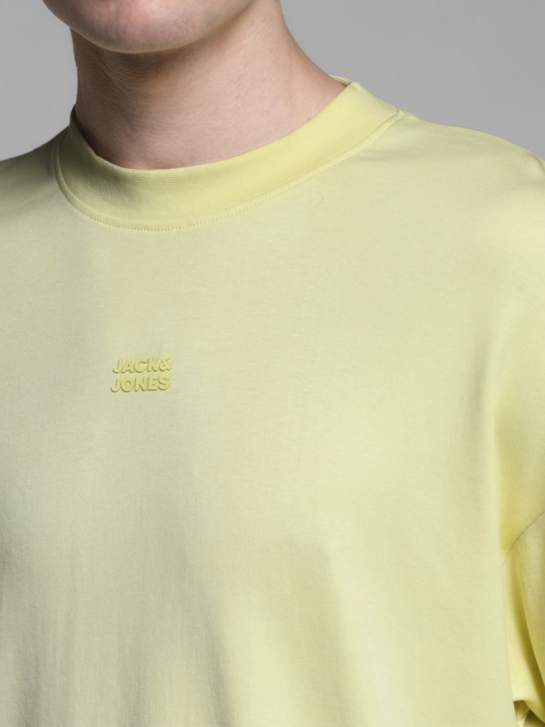 Yellow Oversized Crew Neck T-shirt