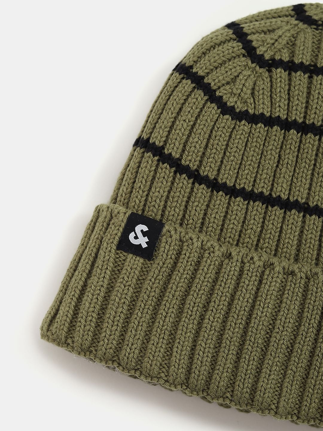 Olive Green Knitted Beanie
