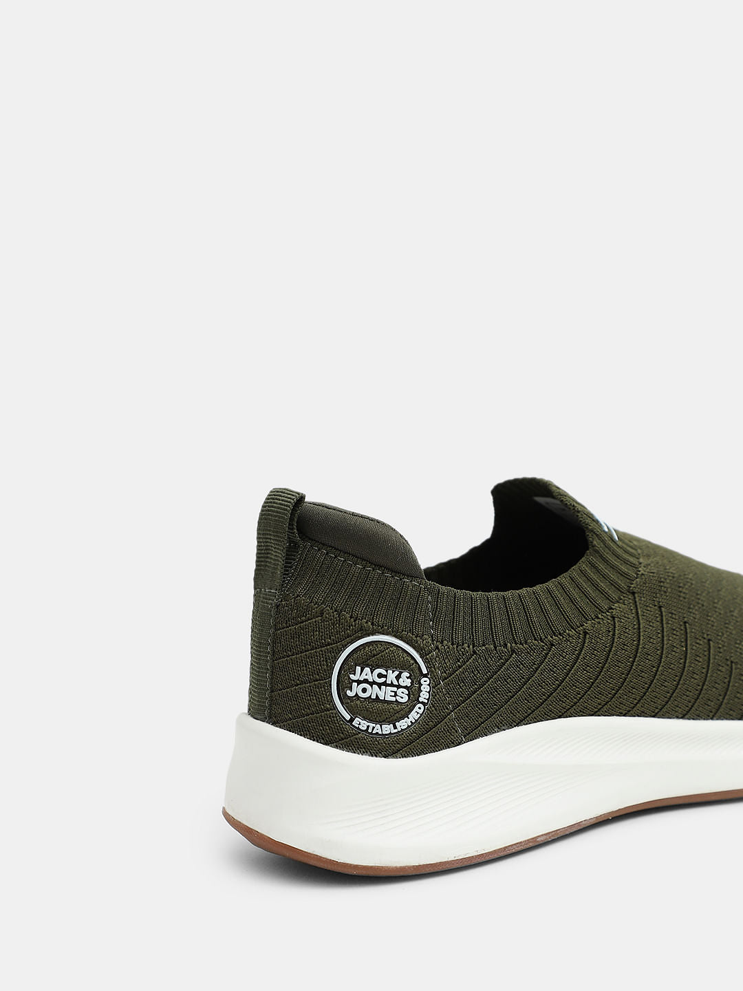 Olive Slip-On Sneakers
