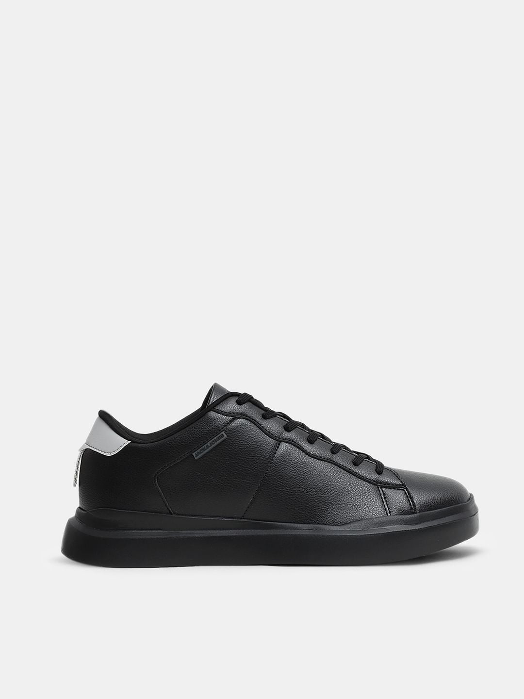 Black Premium Lace-Up Sneakers