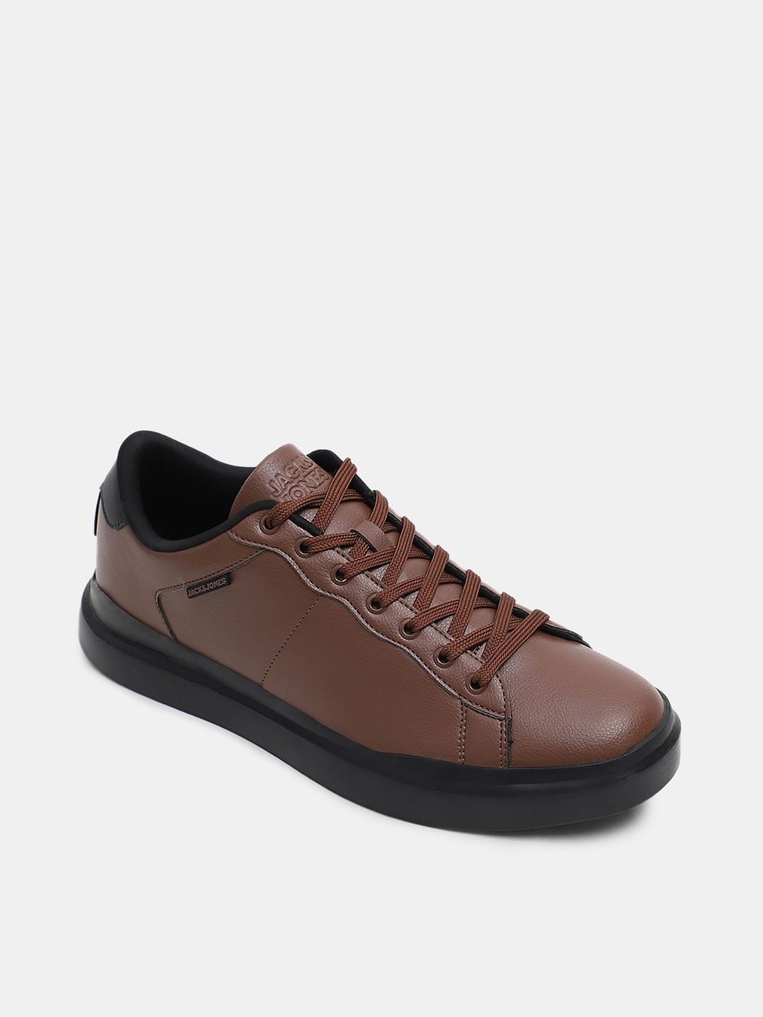Brown Premium Lace Up Sneakers