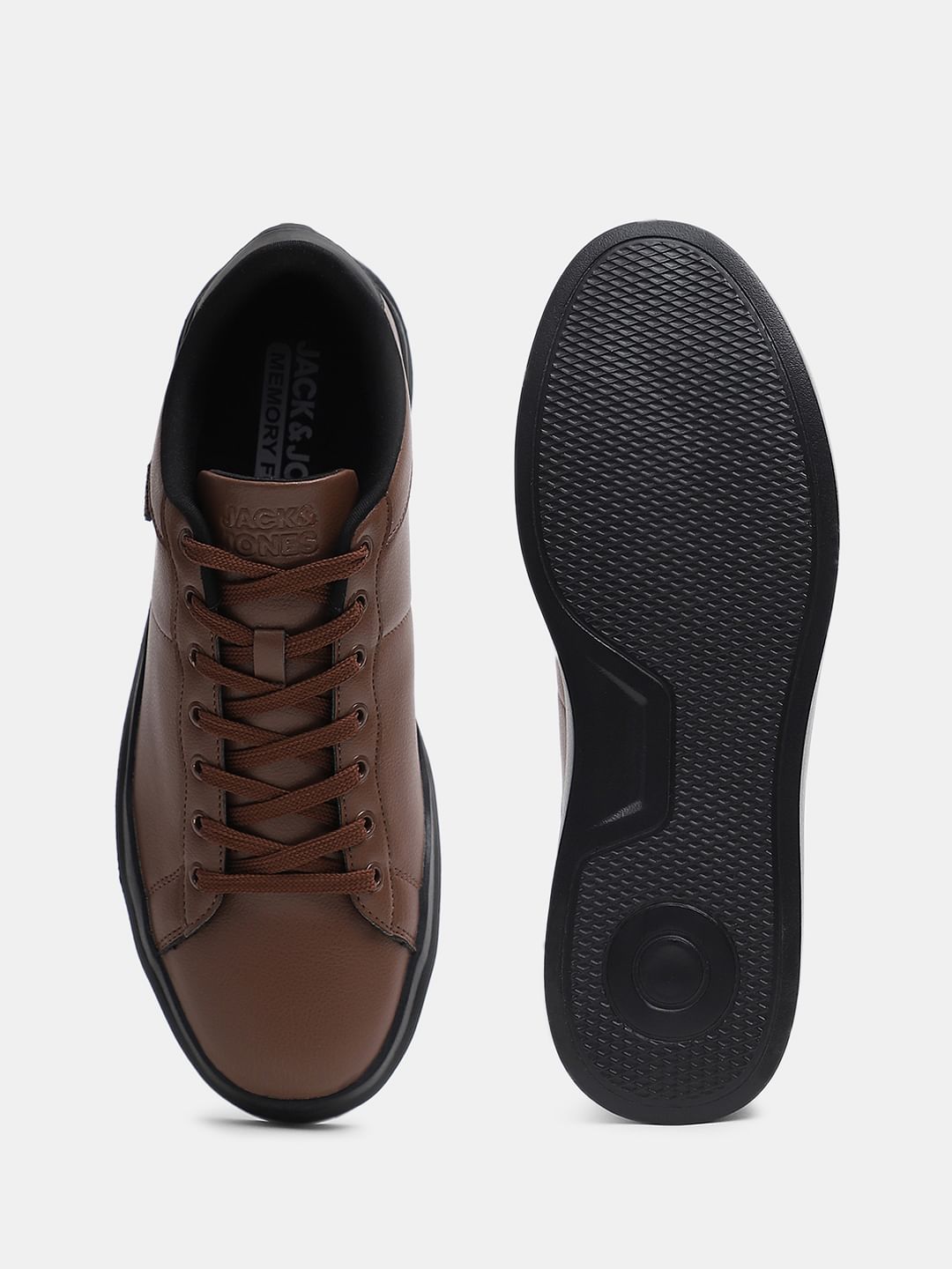 Brown Premium Lace Up Sneakers