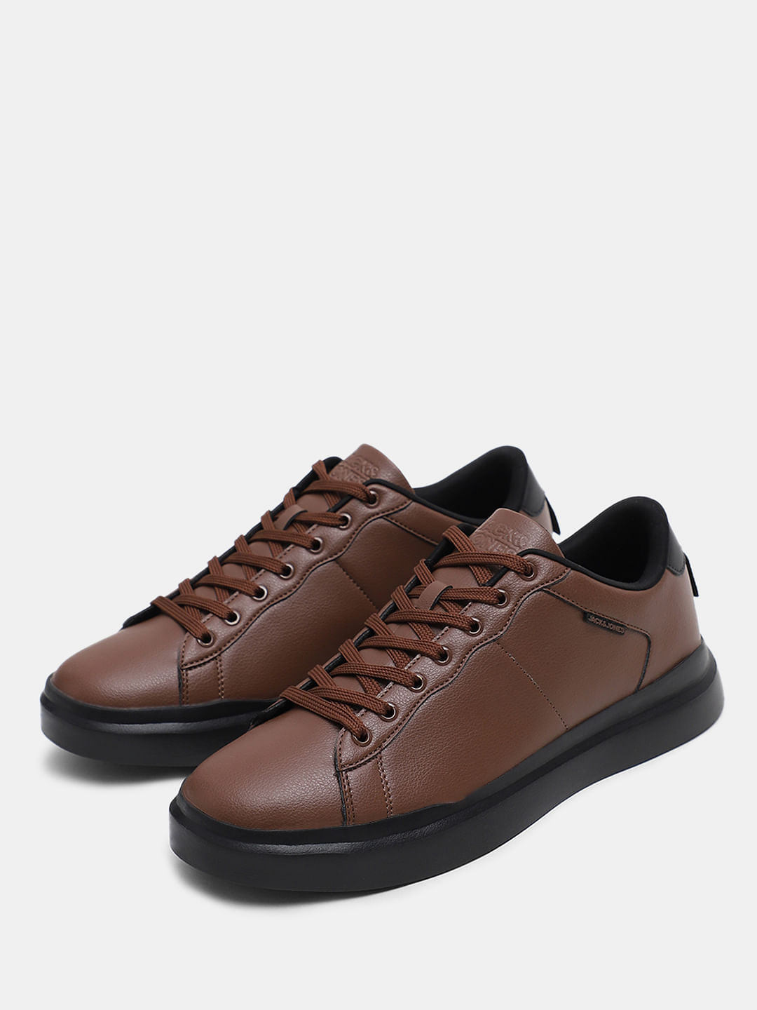 Brown Premium Lace Up Sneakers