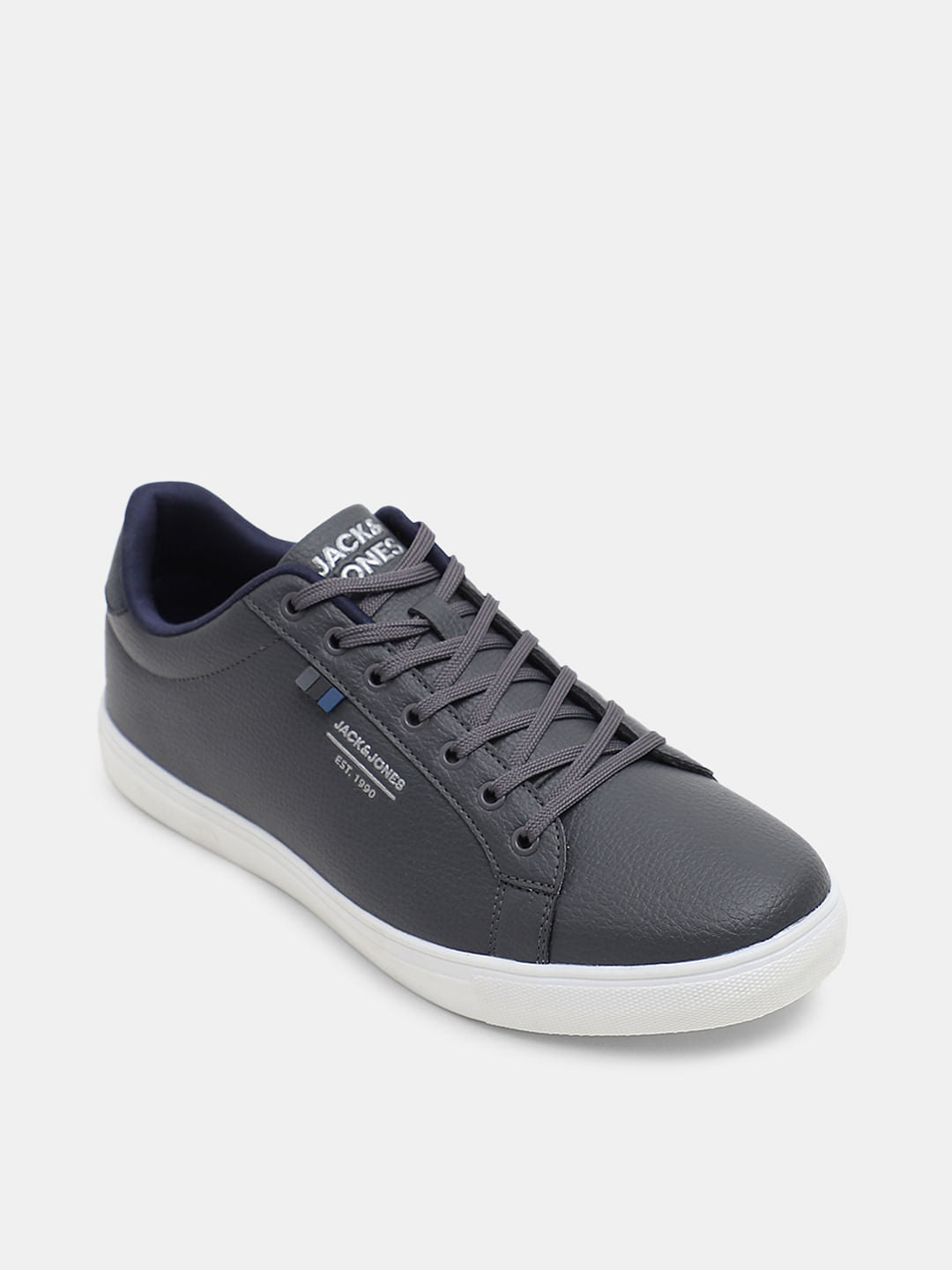 Grey Premium Lace Up Sneakers