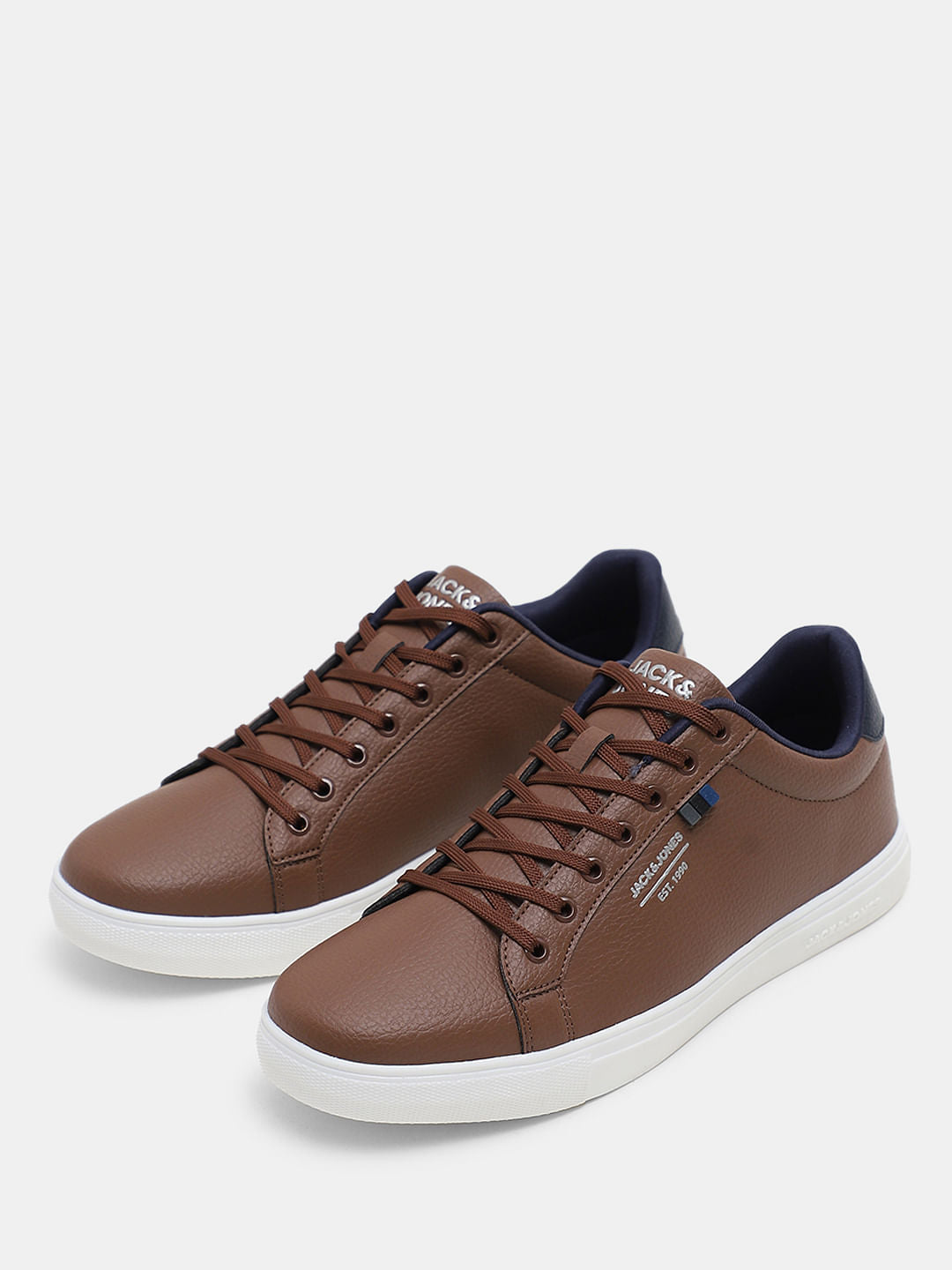 Brown Premium Lace Up Sneakers