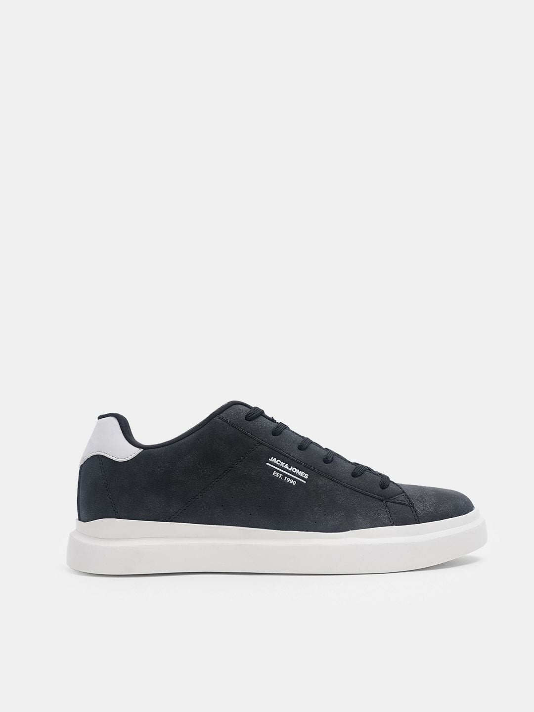 Black Vintage Lace-Up Sneakers